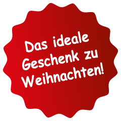 Schriftzug: Das ideale Geschenk zu Weihnachten!
